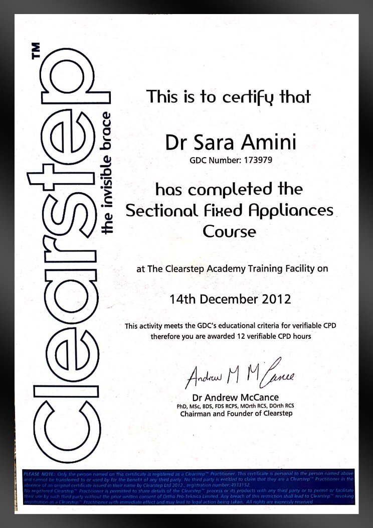 Clearstep Certificate